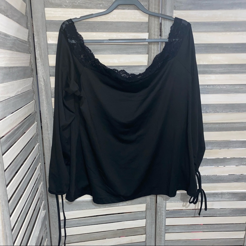 Shein Lace Off Shoulder Top Sz 4XL New